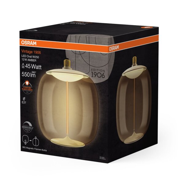 LED Leuchtmittel E27 groß Ø 25 cm XXL 1800 K 550 lm OSRAM