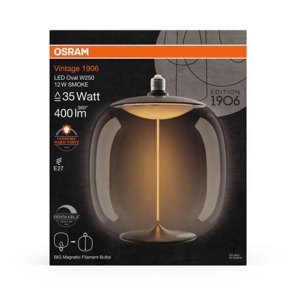 LED Leuchtmittel Deko Ø 25 cm E27 1800 K 400 lm OSRAM