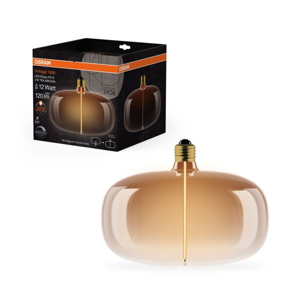 LED Leuchtmittel Glas E27 1800 K 120 lm Ø 21,5 cm OSRAM