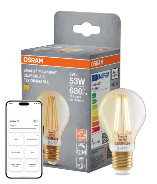 LED Leuchtmittel Vintage E27 Smart 2400 K Dimmbar OSRAM