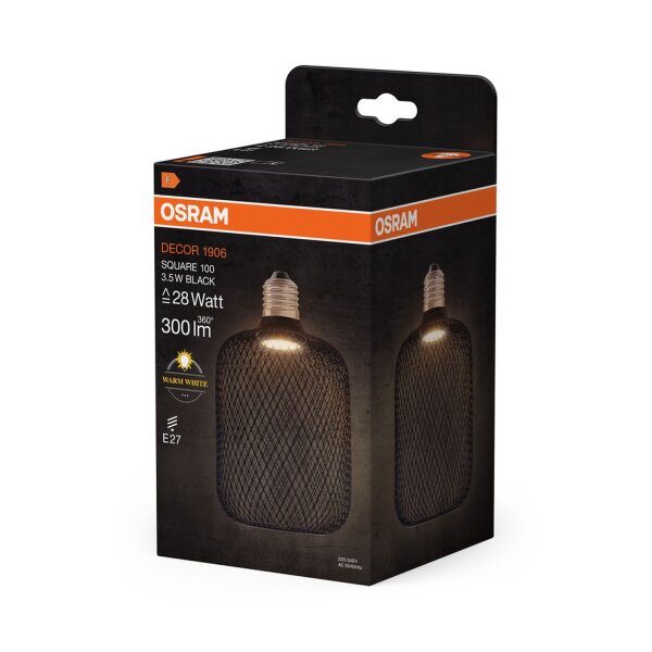 LED Leuchtmittel Deko E27 Ø 10 cm 2700 K 300 lm warm OSRAM