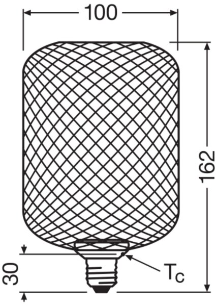 LED Leuchtmittel Deko E27 Ø 10 cm 2700 K 300 lm warm OSRAM