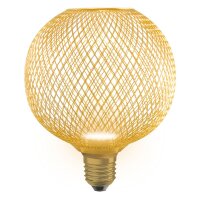 LED Leuchtmittel rund Ø 12,5cm E27 in Gold 2700K...
