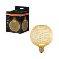 LED Leuchtmittel rund Ø 12,5cm E27 in Gold 2700K...