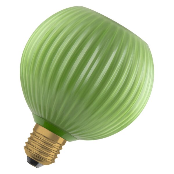 LED Leuchtmittel Deko Ø 12,5cm Grün E27 2700K 300lm OSRAM