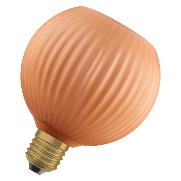 LED Leuchtmittel E27 Orange Glas Ø 12,5cm 2700K 300lm OSRAM