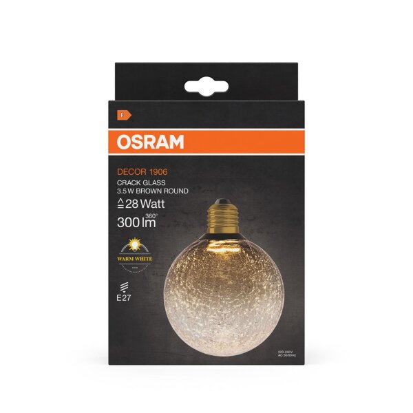 LED Leuchtmittel E27 Glas Braun Ø 12,5 cm 2700 K 300 lm OSRAM