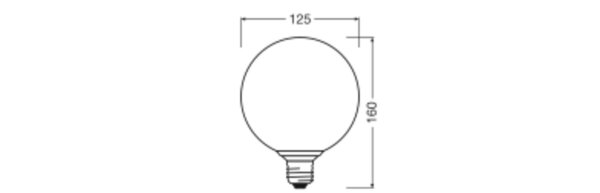 LED Leuchtmittel E27 Glas Braun Ø 12,5 cm 2700 K 300 lm OSRAM