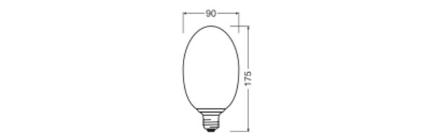 LED Leuchtmittel E27 Glas Orange 2700 K 300 lm OSRAM