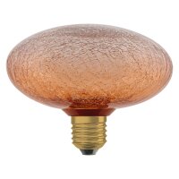LED Leuchtmittel Deko Crackeld Glas Orange E27 2700K OSRAM