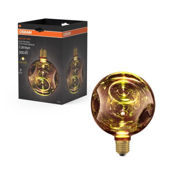 LED Leuchtmittel E27 Rosé Ø 15 cm 2700 K 300 lm Glas OSRAM