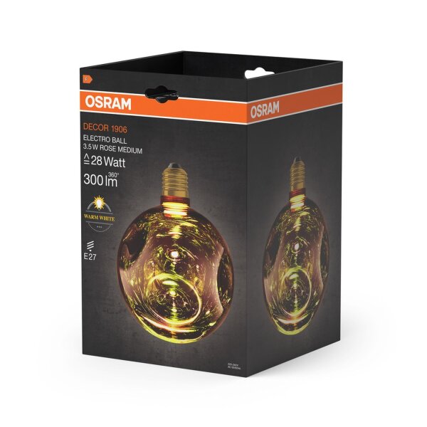 LED Leuchtmittel E27 Rosé Ø 15 cm 2700 K 300 lm Glas OSRAM