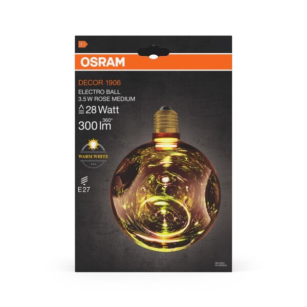 LED Leuchtmittel E27 Rosé Ø 15 cm 2700 K 300 lm Glas OSRAM