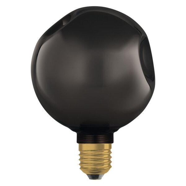 LED Leuchtmittel Glas Schwarz Ø 12,5cm E27 2700K 300lm OSRAM