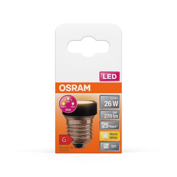 LED Leuchtmittel Dimmbar Wandschalter Mini E27 2700 K OSRAM