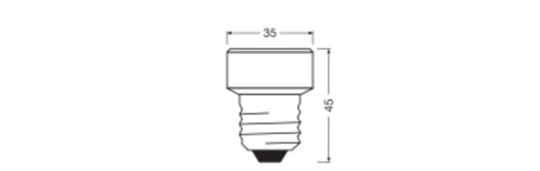 LED Leuchtmittel E27 Mini L: 4,5 cm 2700 K 320 lm OSRAM