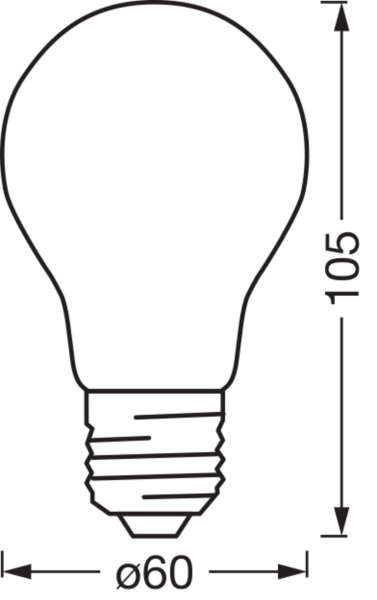 LED Leuchtmittel Glas E27 Ø 6cm Smart Dimmer 2700K 806lm OSRAM