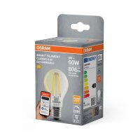 LED Leuchtmittel Glas E27 &Oslash; 6cm Smart Dimmer 2700K...