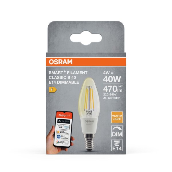 LED Leuchtmittel E14 2700 K 470 lm Kerzenform Smart OSRAM