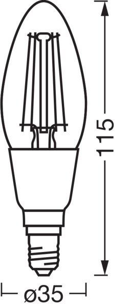 LED Leuchtmittel E14 2700 K 470 lm Kerzenform Smart OSRAM