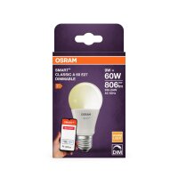 LED Leuchtmittel E27 Dimmbar via App Ø 6cm 2700K...