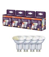 LED Leuchtmittel GU10 4 St&uuml;ck 2700K 350lm Smart...