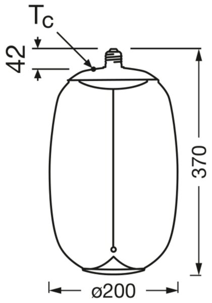 LED Leuchtmittel E27 Deko L: 37 cm XXL 2700 K 280 lm OSRAM