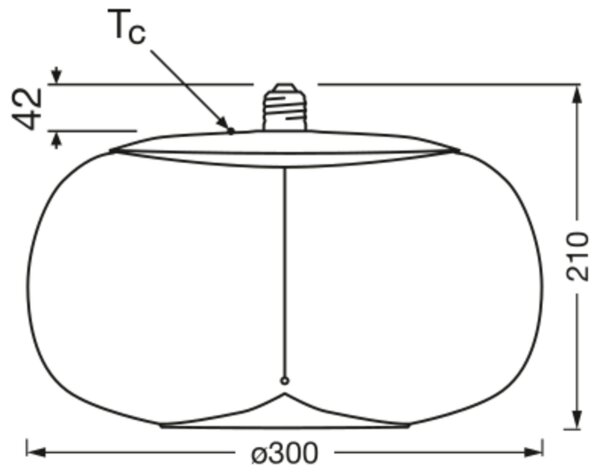LED Leuchtmittel E27 Ø 30 cm XXL Deko 2700 K 120 lm OSRAM