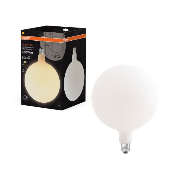 LED Leuchtmittel Globe Ø 20 cm E27 2700 K 806 lm Weiß OSRAM
