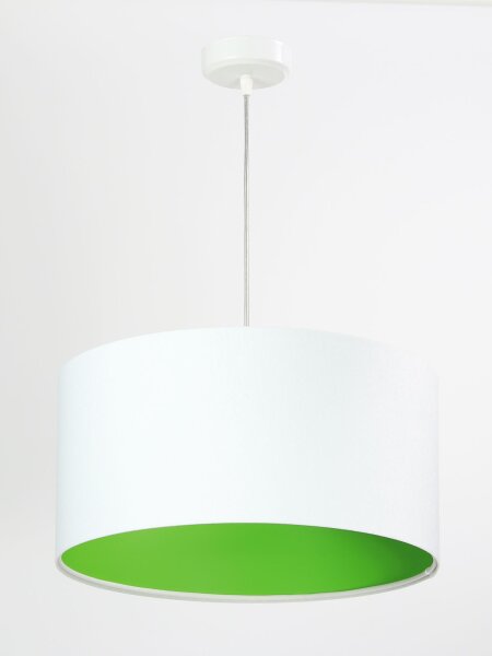 Suspension Blanc Vert Rétro ronde Lampe de table à manger