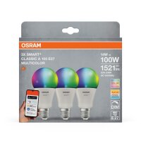 LED Leuchtmittel Smart RGB CCT Dimmbar E27 3er Set OSRAM
