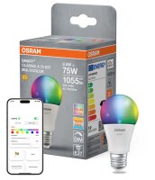 LED Leuchtmittel E27 RGB CCT 1055 lm App Steuerung OSRAM