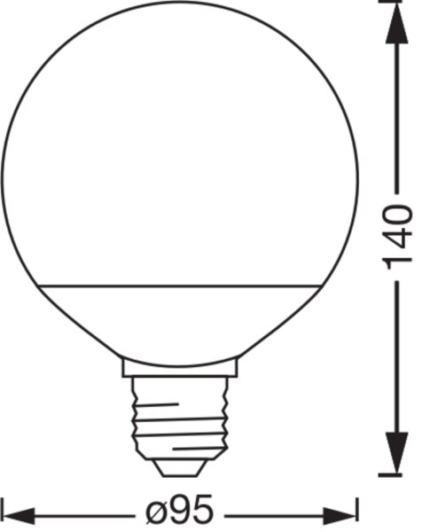 LED Leuchtmittel E27 Ø 9,5cm RGB CCT 1521lm hell Smart OSRAM