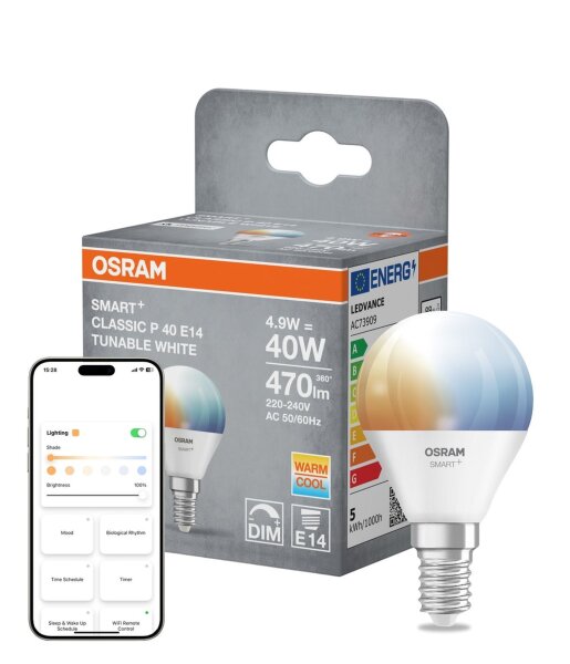 LED Leuchtmittel E14 Smart 2700-6500 K 470 lm Dimmbar OSRAM