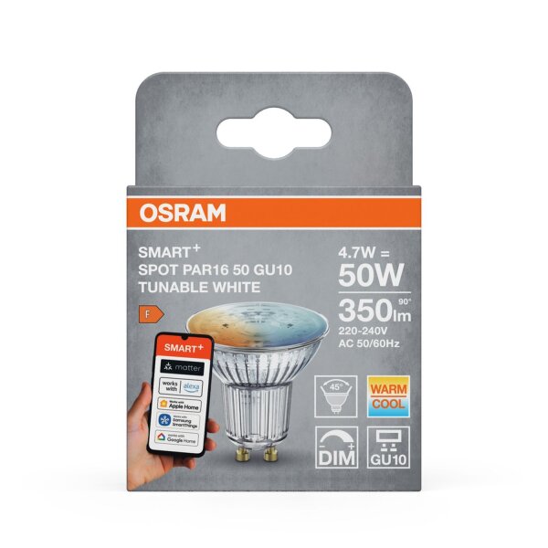 LED Leuchtmittel GU10 2700-6500 K 350 lm Smart Dimmbar OSRAM