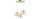 Pendelleuchte 3-flammig Metall Glas Gold E27 L:30 cm