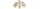 Deckenleuchte 5-flammig Glas Metall Gold E27 B:50 cm