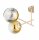 Deckenleuchte 4-flammig Glas Gold E27 L:70 cm blendarm