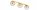 Deckenleuchte 3-flammig Glas Metall Gold E27 L:60 cm