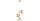 Pendelleuchte 3-flammig Glas Metall Gold E27 B:30 cm