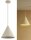 Pendelleuchte Metall Beige Kegel E27 B:25 cm Modern