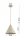 Pendelleuchte Metall Beige Kegel E27 B:25 cm Modern