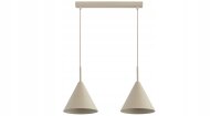Pendelleuchte 2-flammig Beige E27 L:50 cm Modern