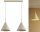 Pendelleuchte 2-flammig Beige E27 L:50 cm Modern