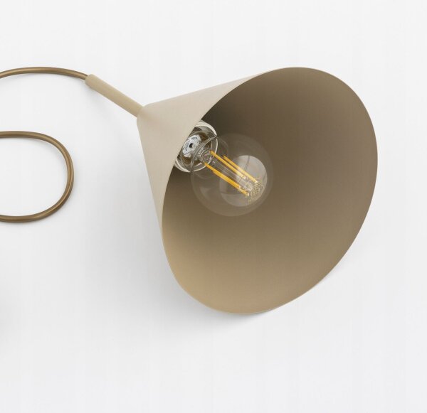 Pendelleuchte 3-flammig Beige E27 L:70 cm Modern