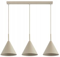 Pendelleuchte 3-flammig Beige E27 L:70 cm Modern