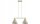 Pendelleuchte 2-flammig Beige E27 L:55 cm Modern