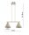 Pendelleuchte 2-flammig Beige E27 L:55 cm Modern