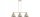 Pendelleuchte 3-flammig Metall Beige E27 L:70 cm