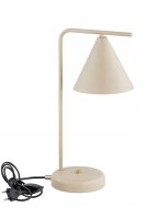 Tischleuchte Metall Beige Modern E27 H:38 cm dekorativ